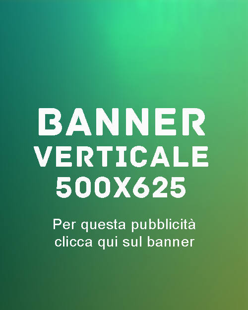 Banner rettangolare verticale